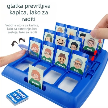 Guess Who I Am – Društvena igra s kartama i trakom za glavu – logičko zaključivanje, interaktivna zabava za djecu i obitelj (Plastične kartice; Društvene igre s kartama; Zabavna interakcija; 3C certifikacija: 2021152202038834)