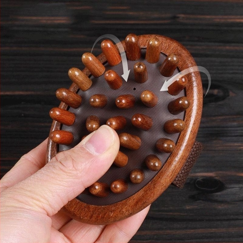 Ručni masažni češalj od camfor-drva za meridijane — uređaj za mršavljenje trbuha nakon poroda, za cijelo tijelo