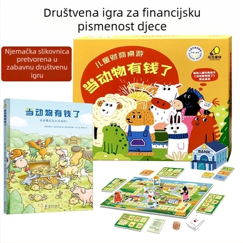 Guadou Planet 3.0 — Društvena igra za financijsku pismenost s temom životinja, za djecu, edukativni puzzle, razvoj mozga rukama, uzrast 7–14