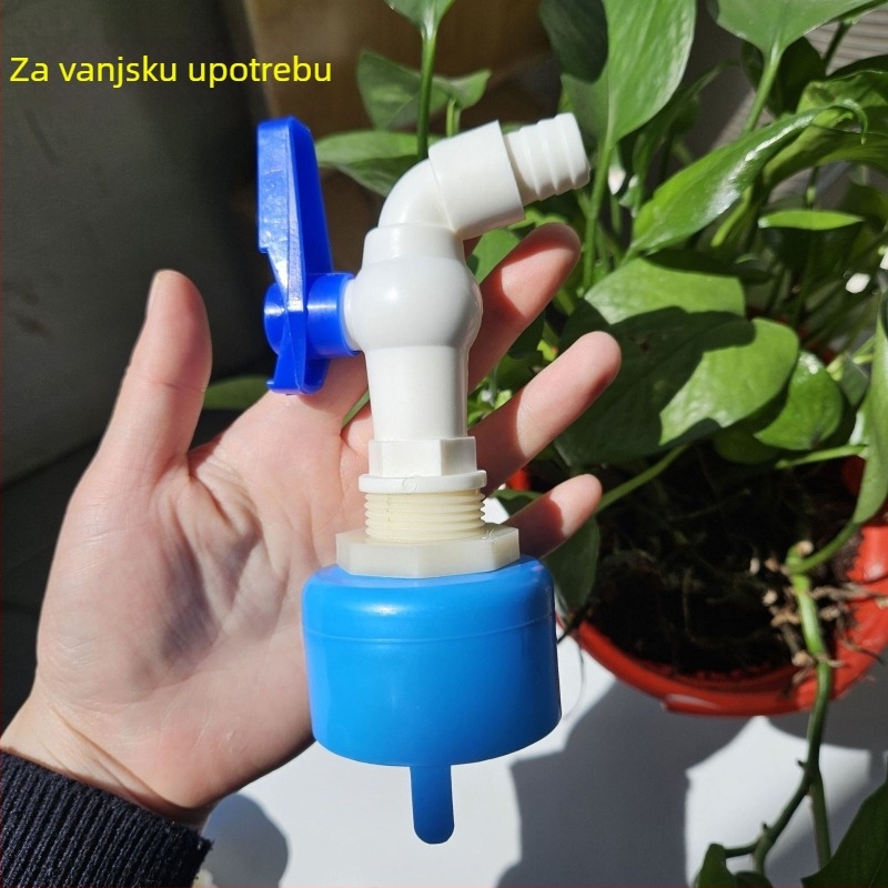 Adaptator slavine za kofu akvarija – ispuštanje jednim dodirom, visok protok ventila, PE materijal, moderni minimalistički stil.