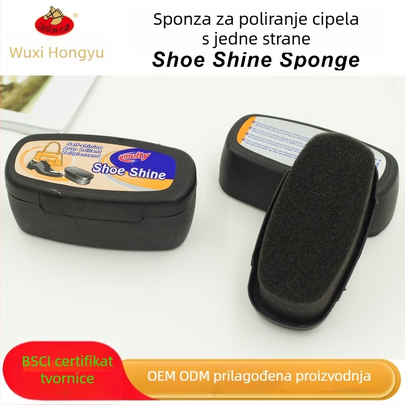 Polir za cipele sa spužvom i integriranom četkom za njegu i čišćenje kože