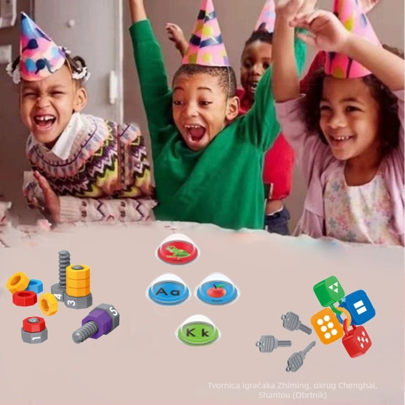 Ravan slagalica-igračka za djecu - plastična edukativna igračka s DIY mogućnošću, uzrast 4-6 godina, model 201