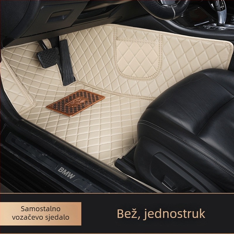 Podne obloge za automobil za vozača - potpuno pokriće, jednodijelne za prednji i stražnji red, rub Silk Hoop (Materijal: 20213; Kompatibilni modeli: poseban automobil; Logo: Ne)
