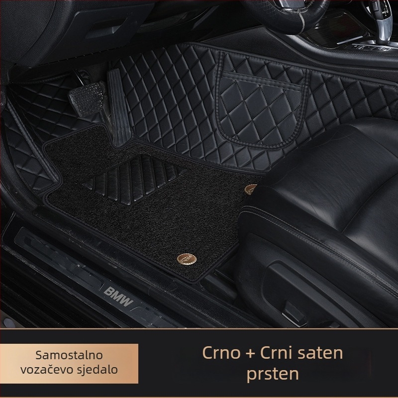 Podne obloge za automobil za vozača - potpuno pokriće, jednodijelne za prednji i stražnji red, rub Silk Hoop (Materijal: 20213; Kompatibilni modeli: poseban automobil; Logo: Ne)