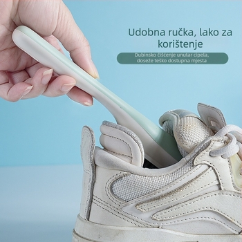 Četka za cipele s dugačkim držalom i mekanim vlaknima za dezinficiranje — plastična četka, paket od 240 komada