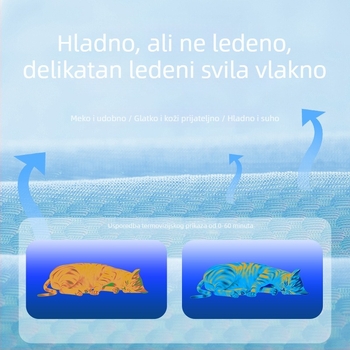 Hladna podloga za kućne ljubimce, prozračna podloga za mačke, unutarnja upotreba, proljeće-ljeto, Materijal: platno; Podrijetlo: Jiangsu