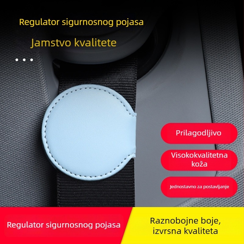 Podešavanje sigurnosnog pojasa automobila – koža, elastično pozicioniranje za trudnice, protuklizna kopča