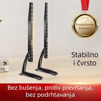 Stolni stalak za televizor za pametne zaslone - Kompatibilan s pametnim zaslonima - Hladno valjani čelik - Težina 2 kg