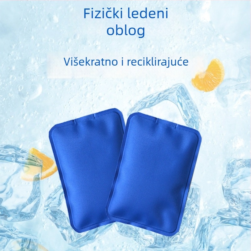 Ledeni jastuk za terapiju – ponovno upotrebljiva gel vrećica za tople i hladne obloge, 60 g, najlon 70D, punilo od ledenih kristala, prilagodljiva obrada, pogodna za rehabilitaciju i zdravstveni masažni tretman