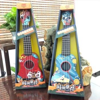 Dječja ukulele u nacionalnom stilu – plastična igračka gitara, podrijetlo Guangdong Shantou, za 0–3 godine, interaktivno učenje