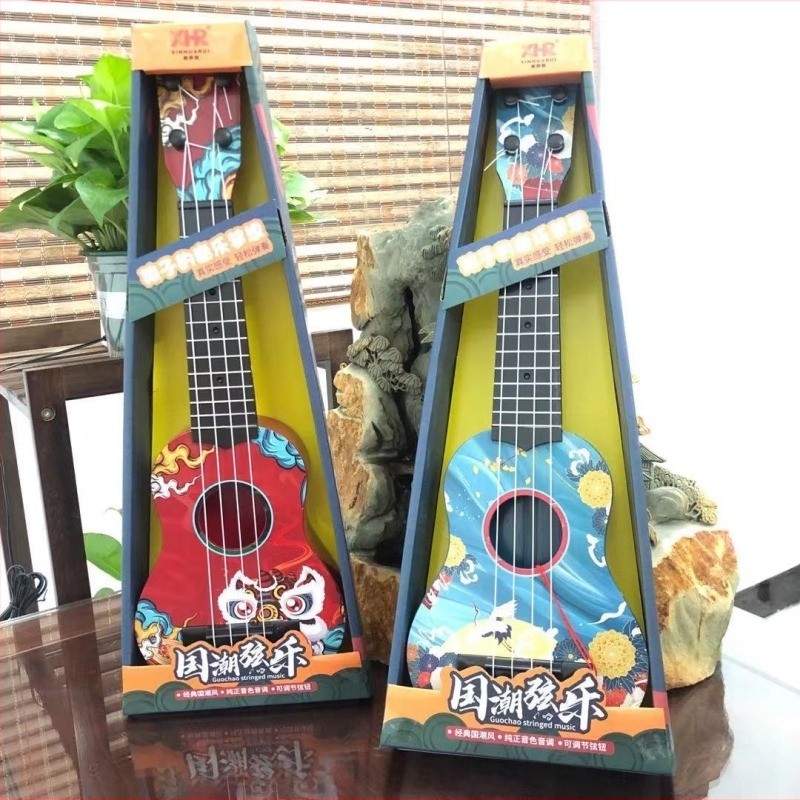 Dječja ukulele u nacionalnom stilu – plastična igračka gitara, podrijetlo Guangdong Shantou, za 0–3 godine, interaktivno učenje