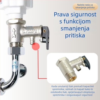 Mesing sigurnosni ventil za Midea Kitchen Treasure električni bojler, 102 g, ventil za oslobađanje tlaka i provjerni ventil