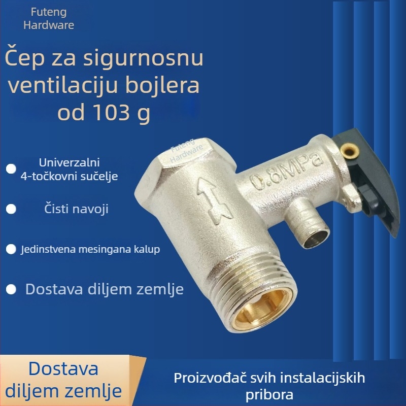 Mesing sigurnosni ventil za Midea Kitchen Treasure električni bojler, 102 g, ventil za oslobađanje tlaka i provjerni ventil