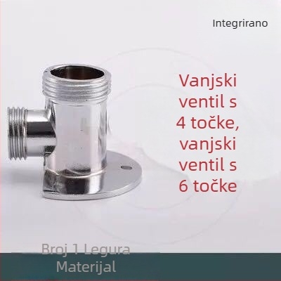Adapter za slavinu s pretvaranjem s skrivenog na otvorenu montažu • Bakar • Kiss of the Wolf • Moderan minimalist stil • Prilagodba: Da