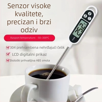 Long he Termometar za hranu – rezolucija 1°, privatna marka, kutija od 200 komada, višestruka kuhinjska sonda