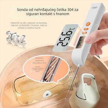 Termometar za hranu sa skrivenom kontaktnom sondom, digitalni prikaz, 304 nehrđajući čelik, model DL333310