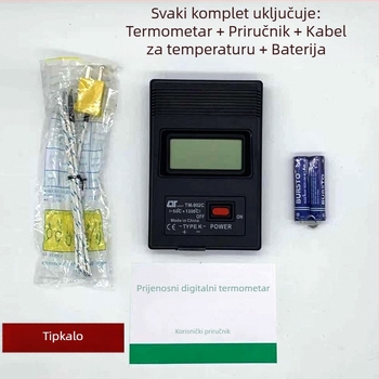 TM-902C Industrijski prehrambeni digitalni sondni termometar, brzo mjerenje pri visokim temperaturama