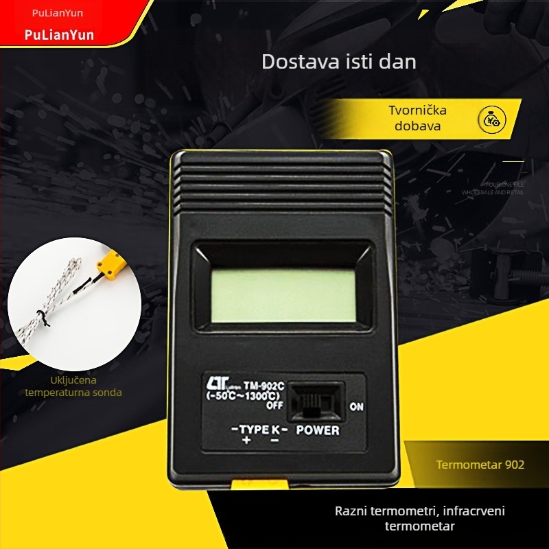 TM-902C Industrijski prehrambeni digitalni sondni termometar, brzo mjerenje pri visokim temperaturama