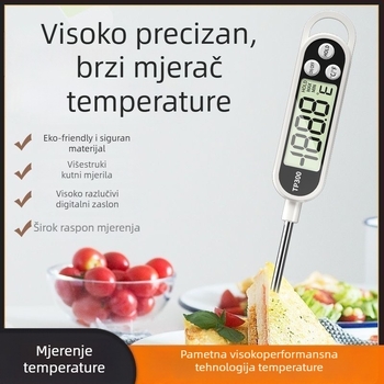 Termometar za hranu, digitalni, rezolucija 1 stupanj, za pečenje i kuhinju