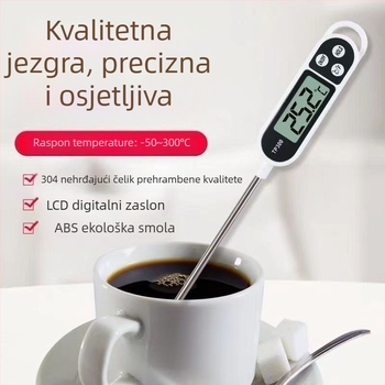 Termometar za hranu, digitalni, rezolucija 1 stupanj, za pečenje i kuhinju