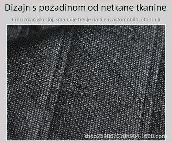 Zimska navlaka za vjetrobran automobila (Aluminijska folija; Debljina materijala; Karirani uzorak; Ugradnja kartom; Težina 360 g)