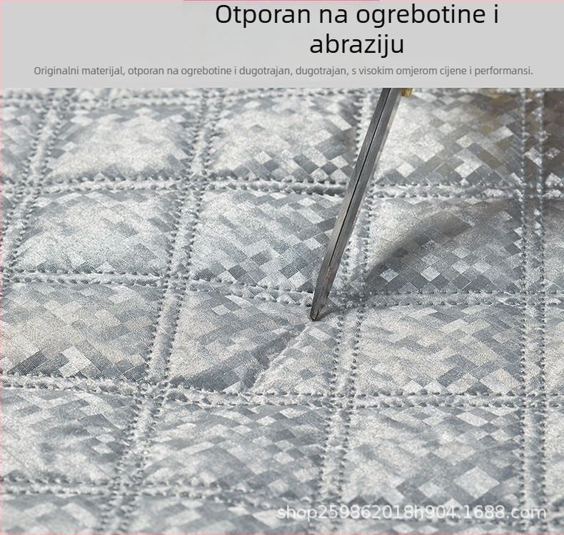 Zimska navlaka za vjetrobran automobila (Aluminijska folija; Debljina materijala; Karirani uzorak; Ugradnja kartom; Težina 360 g)