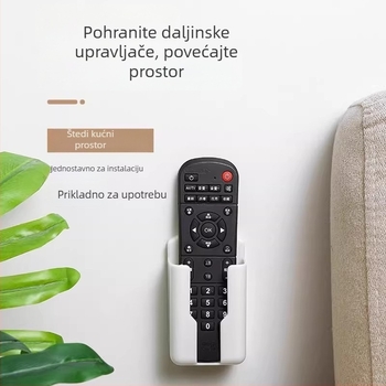 Zidna kutija za daljinske upravljače za klima-uređaj i TV, plastična minimalistička polica