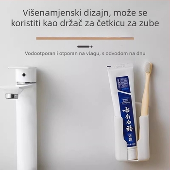 Zidna kutija za daljinske upravljače za klima-uređaj i TV, plastična minimalistička polica