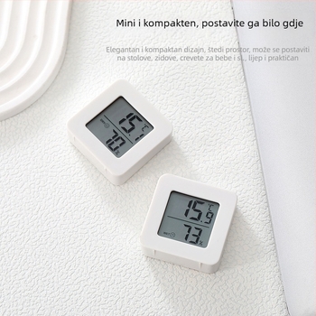 Unutarnji termometar s digitalnim prikazom, visoka preciznost mjerenja temperature i vlage, zidni model za dječju sobu