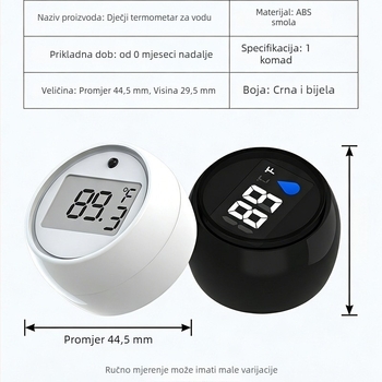 Baby termometar za kupanje CSY-1011 s digitalnim prikazom i CE/ROHS/CPC/UKCA certifikatima