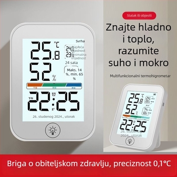 Digitalni unutarnji higrometar za dječju sobu – visoka preciznost mjerenja temperature i vlage