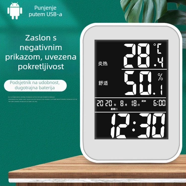 Digitalni unutarnji higrometar za dječju sobu – visoka preciznost mjerenja temperature i vlage