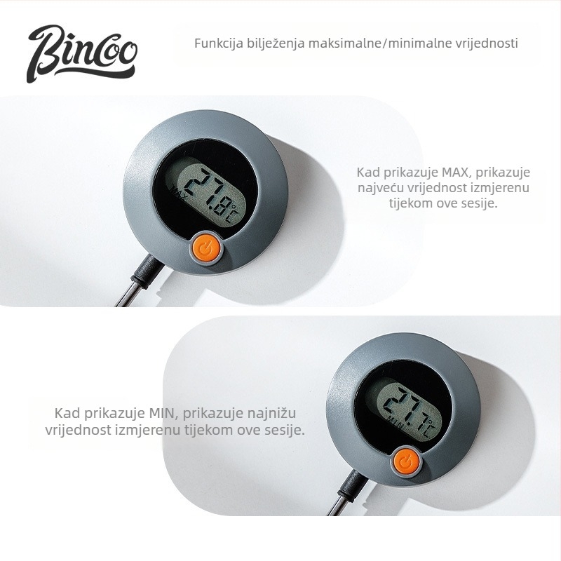 Bincoo Vodomjer sa sondom, digitalni prikaz, 1° rezolucija, za tekućine