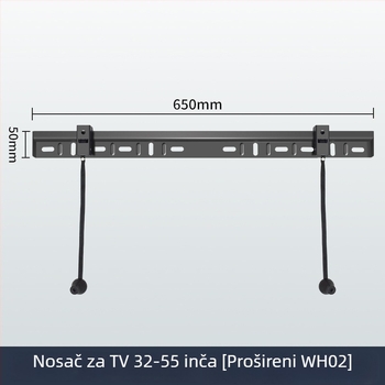 Prošireni univerzalni ultra-tanki zidni nosač za televizor WH02/WH03/WH04