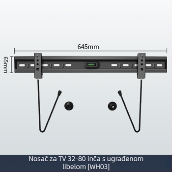 Prošireni univerzalni ultra-tanki zidni nosač za televizor WH02/WH03/WH04