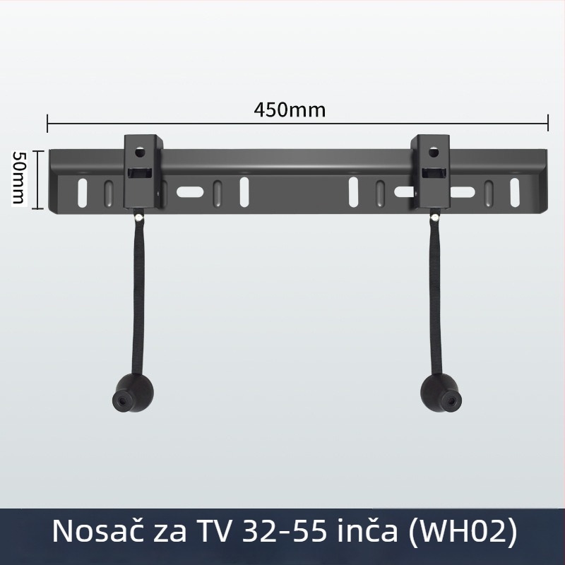 Prošireni univerzalni ultra-tanki zidni nosač za televizor WH02/WH03/WH04