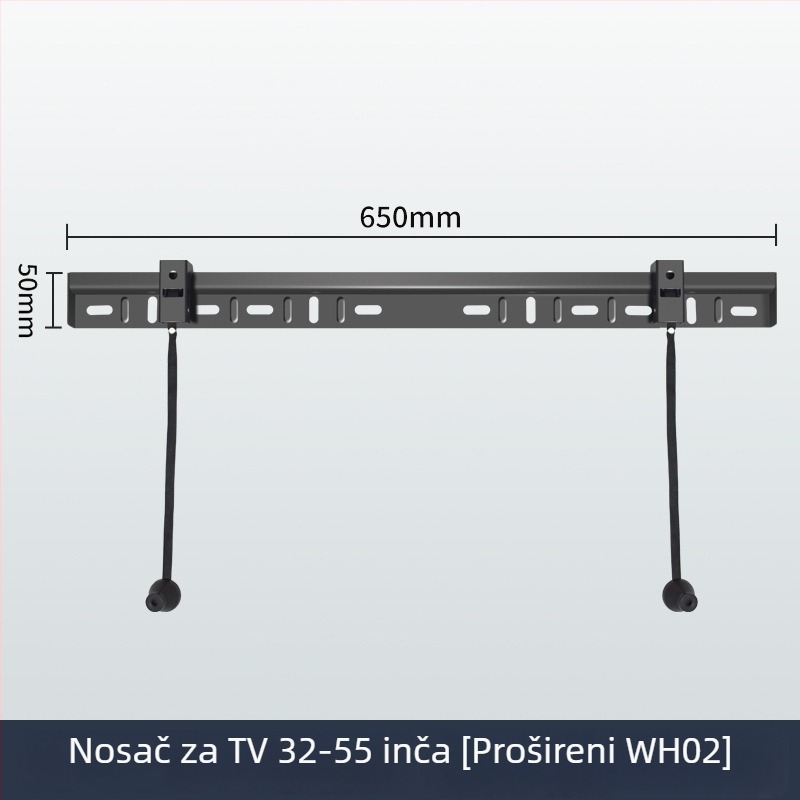 Prošireni univerzalni ultra-tanki zidni nosač za televizor WH02/WH03/WH04