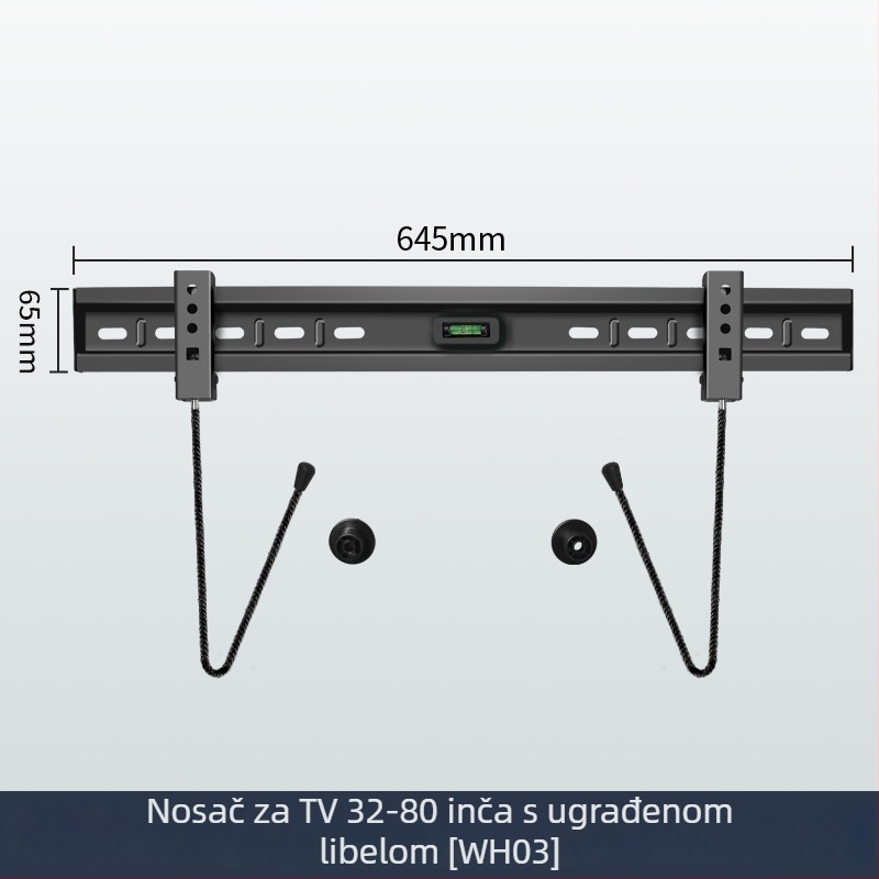 Prošireni univerzalni ultra-tanki zidni nosač za televizor WH02/WH03/WH04