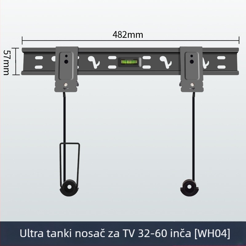 Prošireni univerzalni ultra-tanki zidni nosač za televizor WH02/WH03/WH04