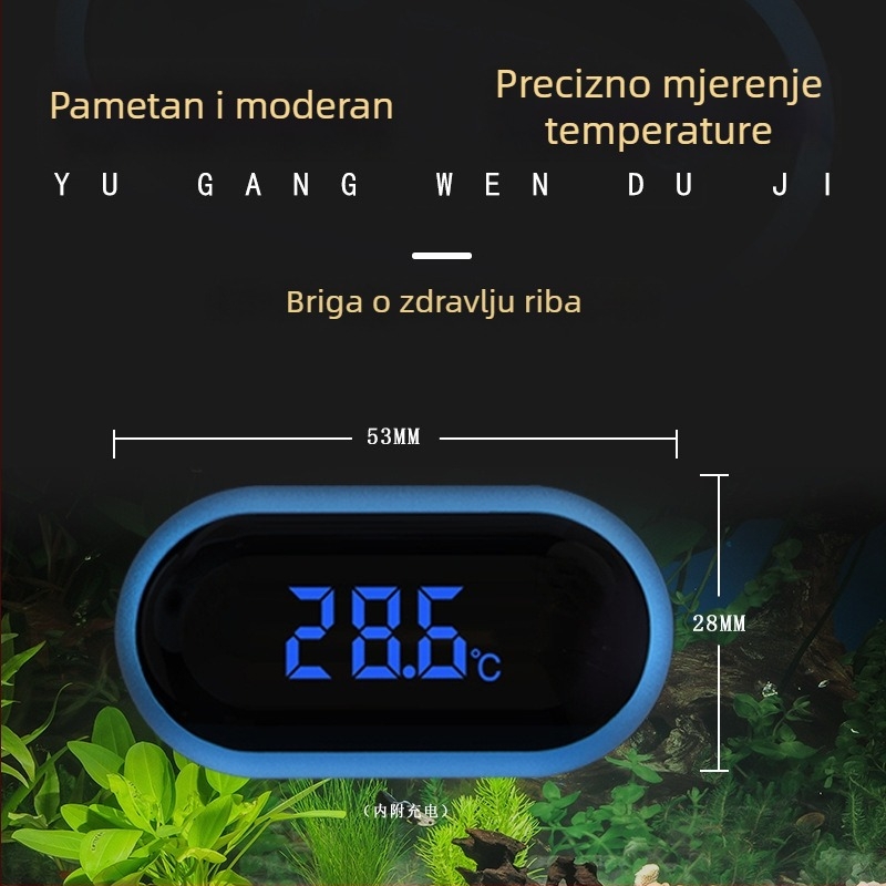 Akvarijski vodomjer s dodirnim digitalnim zaslonom, ABS plast, podrijetlo Guangdong