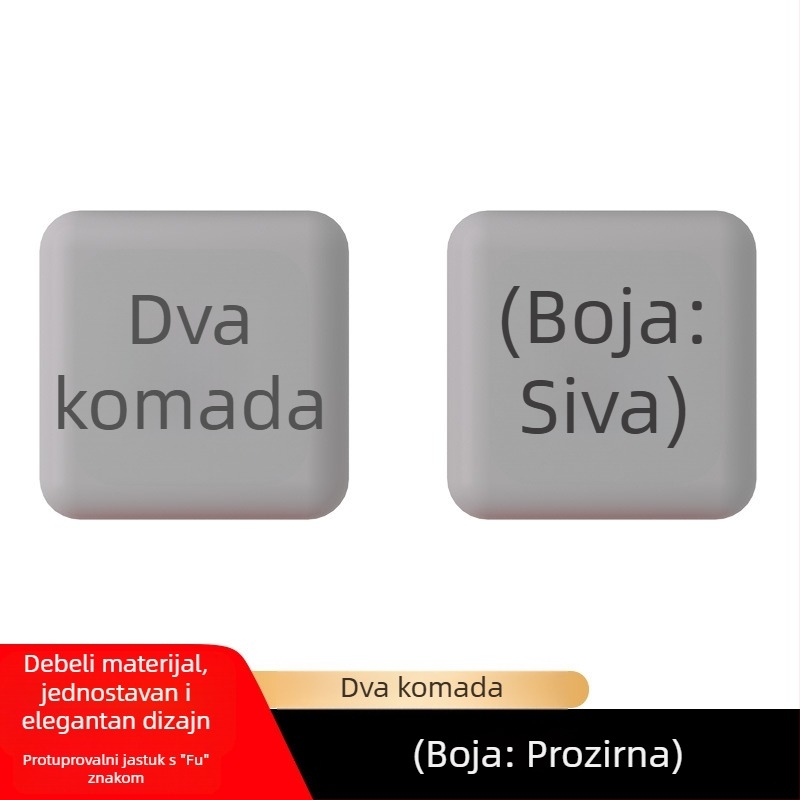 Protuklizni jastučić za kvaku vrata s blagoslovnim natpisom, PVC, zidna montaža