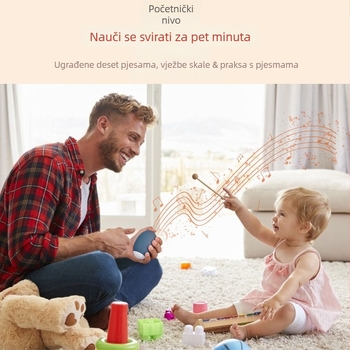 Magic Beans silikonovo elektroničko klavijatura igračka za djecu 4–6 godina