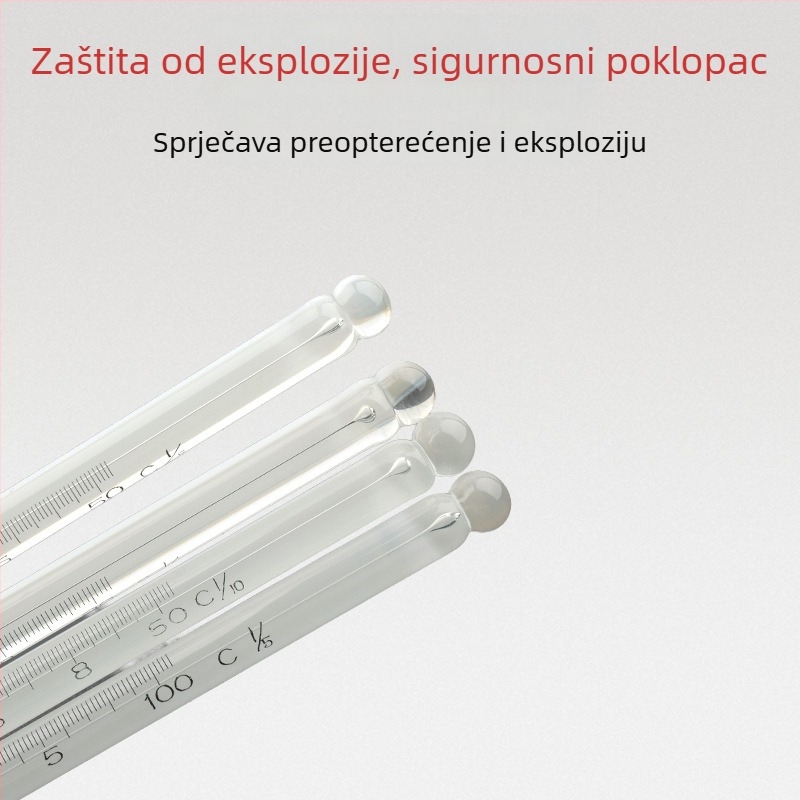 Stakleni termometar sa štapićem, za mjerenje temperature, bez marke