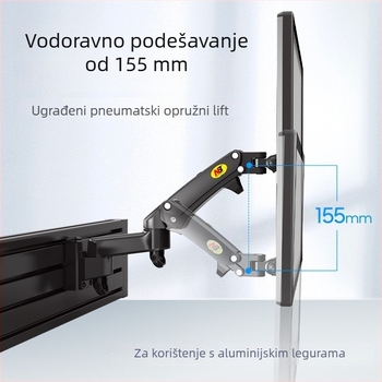 NB Ergonomic D20 Stalak za monitor – zidni, univerzalni, sklopivi