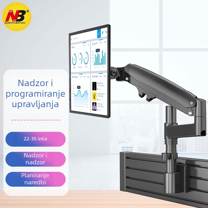 NB Ergonomic D20 Stalak za monitor – zidni, univerzalni, sklopivi