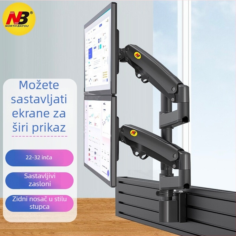 NB Ergonomic D20 Stalak za monitor – zidni, univerzalni, sklopivi