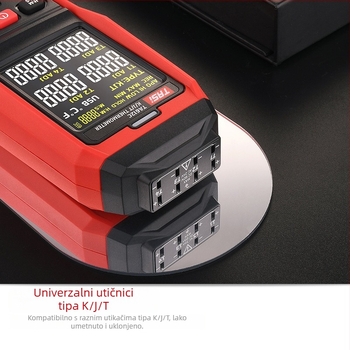 Teanz TA612C četverokanalni kontaktni termometar s površinskom termoparom (tipovi K, J)