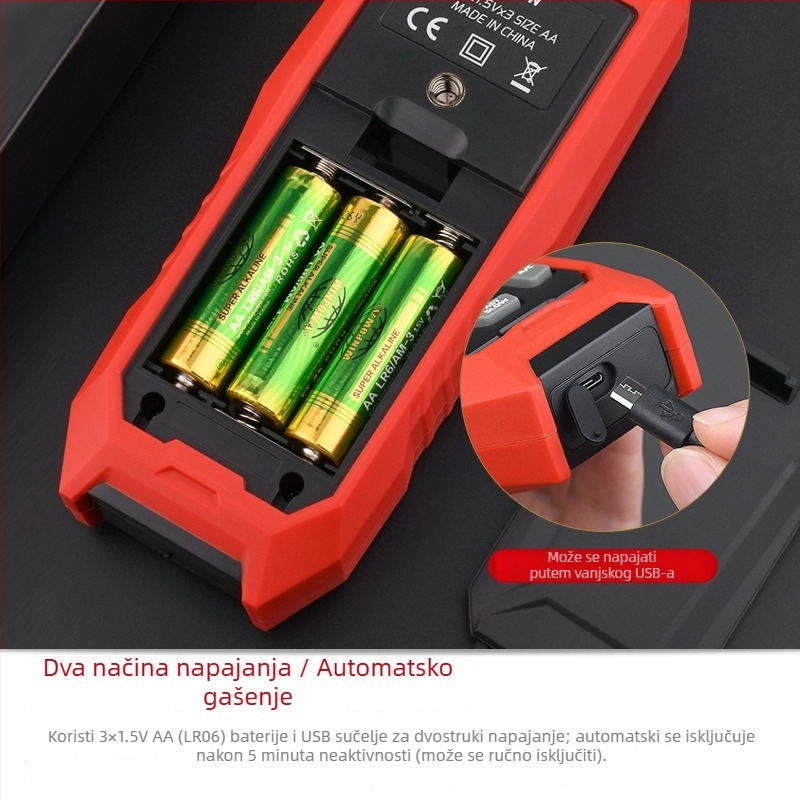 Teanz TA612C četverokanalni kontaktni termometar s površinskom termoparom (tipovi K, J)