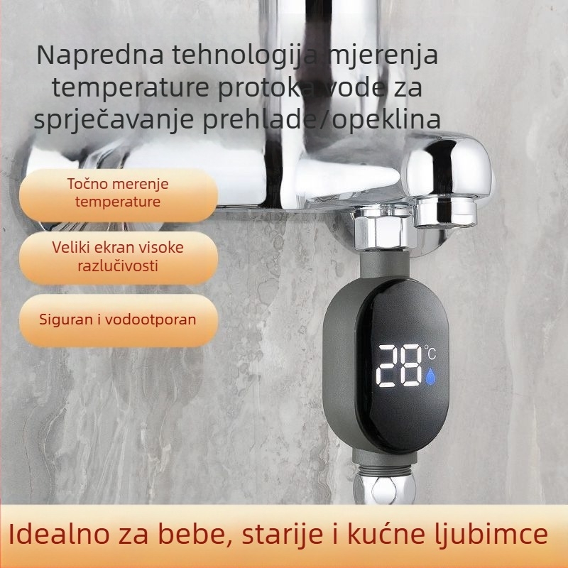 Vodni termometar s LED zaslonom i 4-pinskim sučeljem, rezolucija temperature 100