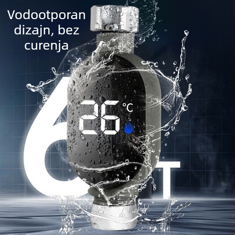Vodni termometar s LED zaslonom i 4-pinskim sučeljem, rezolucija temperature 100